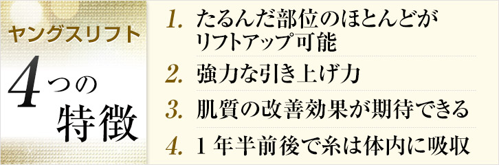 ヤングスリフト 4つの特徴